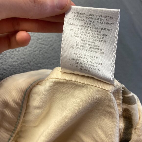 Anthropologie‎ Womens Relaxed Fit Chino Pants Size 27,Pink,Pockets,Zipper - Picture 9 of 11